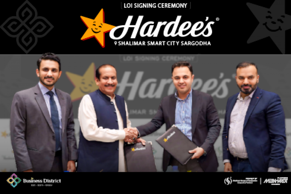  LOI- Signing Cermony Marks Collaboration Between Shalimar Smart City and Hardees's