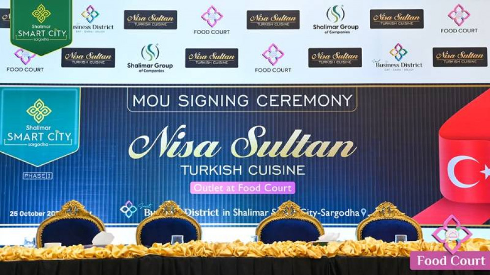 Nisa Sultan Turkish Cuisine and Shalimar Smart City Came Together To Sign a Memorandum of Understanding (MOU)